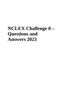 NCLEX Challenge 8 &ndash; Questions and Answers 2023