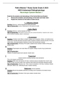 Patho Module 7 Study Guide Grade A 2023