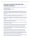 C836 WGU COMPLETE QUESTIONS AND ANSWERS &lpar;GRADED A&rpar;