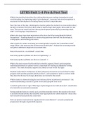 LETRS Unit 1-4 Pre & Post Test Questions And Answers 