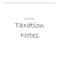 Taxation 2nd year Notes 