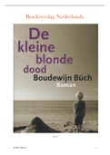 Boekverslag "De kleine blonde dood" Boudewijn Büch