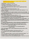 NUR2356 Multidimensional Care 1 Exam 2 STUDY GUIDE 100&plus; QUESTIONS AND ANSWERS 