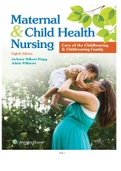 Maternal & Child Health Nursing: Care of the Childbearing & Childrearing Family 8th Edition Test Bank by JoAnne Silbert-Flagg, Pillit
