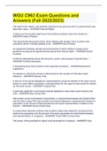 WGU C963 Exam Questions and Answers &lpar;Fall 2022&sol;2023