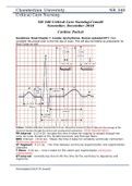 NR 340 Critical Care Nursing-Cronell Cardiac Packet NR 3402023 EXAM WITH CORRECT ANSWERS GRADED A+