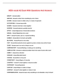 HESI A2 BUNDLED EXAMS WITH QUESTIONS AND ANSWERS