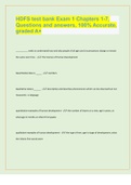 HDFS test bank Exam 1 Chapters 1-7&comma; Questions and answers&comma; 100&percnt; Accurate&comma; graded A&plus;