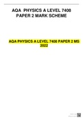 AQA A-LEVEL PHYSICS 7408&sol;2 Paper 2 Mark scheme June 2022 Version&colon; 1&period;0 Final