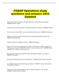 FISDAP Operations study questions and answers 2022 Updated 