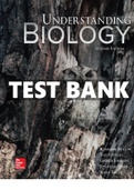 TEST BANK for Understanding Biology 2nd Edition by Kenneth Mason, George Johnson & Jonathan Losos.  All Chapters 1-40 in 2336 Pages. 
