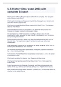 U&period;S History Staar exam 2023 with complete solution