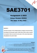 SAE3701 Assignment 2 2023  (852604)