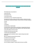 GERONTOLOGY NCLEX REVIEW EXAM 2 WITH QUESTIONS AND ANSWERS