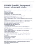 BNMN 501 Exam 2023 Questions and Answers with complete solution