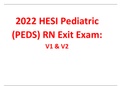 2022 HESI Pediatric REAL EXAM
