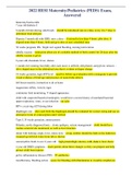 2022 HESI Maternity&sol;Pediatrics &lpar;PEDS&rpar; Exam&comma;  Answered