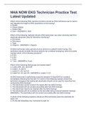 NHA NOW EKG Technician Practice Test Latest Updated