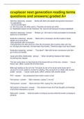 Accuplacer next generation reading terms questions and answers&vert; graded A&plus;