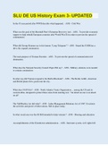 SLU DE US History Exam 3 &vert; 50 Questions with 100&percnt; Correct Answers &vert; Updated & Verified