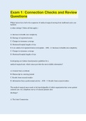 Exam 1&colon; Connection Checks and Review Questions &vert; 220 Questions with 100&percnt; Correct Answers &vert; Updated & Verified &vert; 76 Pages