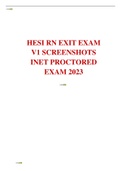  HESI RN EXIT EXAM V1  SCREENSHOTS INET PROCTORED EXAM 2023