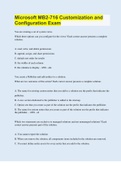 Microsoft MB2-716 Customization and Configuration Exam &vert; 100 Questions with 100&percnt; Correct Answers &vert; Updated & Verified &vert; 31 Pages