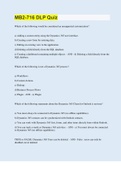 MB2-716 DLP Quiz &vert; 40 Questions with 100&percnt; Correct Answers &vert; Updated & Verified