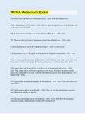 WCNA Wireshark Exam &vert; 40 Questions with 100&percnt; Correct Answers &vert; Updated & Verified