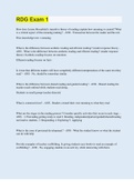 RDG Exam 1 &vert; 30 Questions with 100&percnt; Correct Answers &vert; Updated & Verified