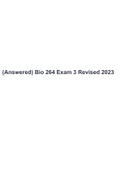 (Answered) Bio 264 Exam 3 Revised 2023.