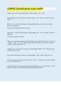 CIPP&sol;E Certification from IAPP &vert; 50 Questions with 100&percnt; Correct Answers &vert; Updated & Verified
