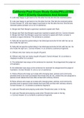 California Post Exam Study Guide&lpar;PELLETB&rpar;&period; Part 1 &lpar;Clarity Questions And Answer
