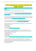 ATI PN Comprehensive Exit Review Questions and complete solutions