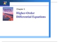 Ordinary Differential Equations&colon; Higher Order DE