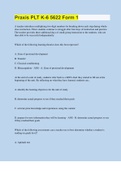Praxis PLT K-6 5622 Form 1 &vert; 80 Questions with 100&percnt; Correct Answers &vert; Verified &vert; 41 Pages