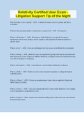 Relativity Certified User Exam - Litigation Support Tip of the Night &vert; 500&plus; Questions with 100&percnt; Correct Answers &vert; Verified &vert; 64 Pages
