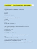 JNCIS-ENT Test Questions & Answers &vert; 260 Questions with 100&percnt; Correct Answers &vert; Verified &vert; 96 Pages