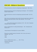 KIN 545 - Midterm Questions &vert; 150 Questions with 100&percnt; Correct Answers &vert; Verified &vert; 19 Pages