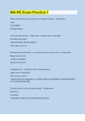 Bundle for Washington state Real Estate Exams Compilation &vert; Verified &vert; Guaranteed Success
