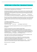 LETRS Units 1-4 Post-Test &lowbar; Questions & Answers