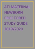 New ATI Maternal Newborn Proctored Study Guide 2019, 2020