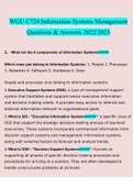 WGU - Information Systems Management C724. questions verified with 100% correct answers