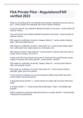 FAA Private Pilot - Regulations&sol;FAR verified 2023