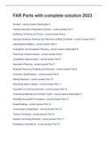 FAR Parts with complete solution 2023
