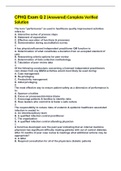 CPHQ Exam Q 2 &lpar;Answered&rpar; Complete Verified Solution