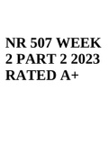 NR 507 WEEK 2 PART 2 2023 RATED A+
