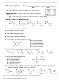 PSYCH 10000 CHEM 120 Exam 2 S19  QUESTIONS AND ANSWERS 100% PASSED