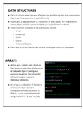 Data Structures and Algorithms Summary