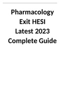 Pharmacology Exit HESI Latest 2023 Complete Guide.